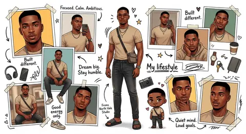 Create an ultra-detailed illustrated digital collage / character mood-board in a - AI生成图片 3