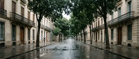 Ultra realistic urban street photography of a quiet European style city avenue j - AI生成图片 1