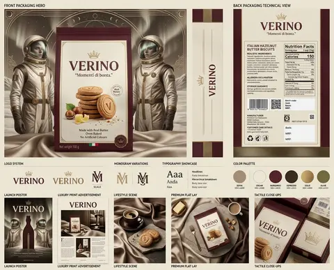 Ultra-premium brand identity and packaging presentation for a fictional heritage - AI生成图片 2
