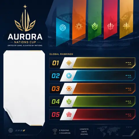 Modern editorial infographic poster inspired by the global tournament rankings o - AI生成图片 1