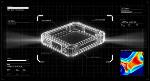 uploaded product transformed into a futuristic laboratory diagnostic scan interf - AI生成图片 4