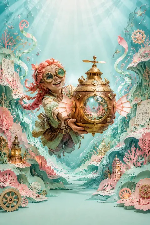 Wide advertising poster in a vertical 4:5 format: a jubilant young tinkering inv - AI生成图片 3