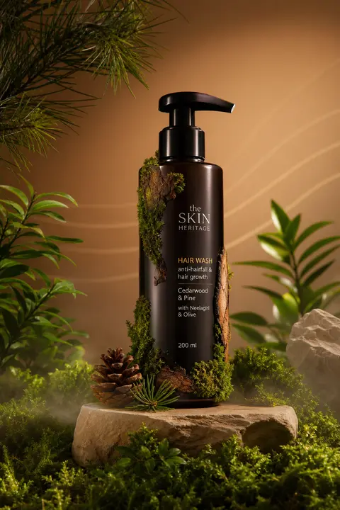 Perfect advertising photo, intricate composition. A premium bottle of hair wash - AI生成图片 2