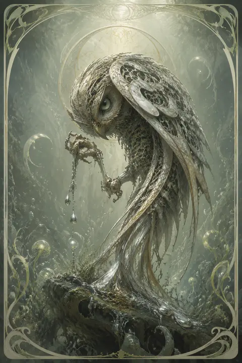 9:16 vertical composition, art nouveau poster, mysterious and eerie luxury edito - AI生成图片 2