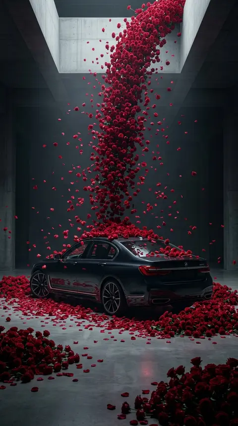 Vertical cinematic composition, ultra-photorealistic high-resolution luxury auto - AI生成图片 2
