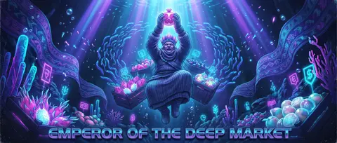 Monumental vaporwave poster of an elderly fruit vendor sovereign drifting in a c - AI生成图片 1