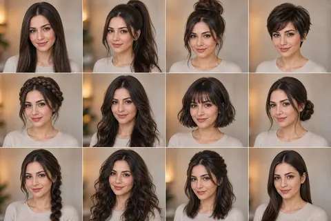 A high-quality photo collage featuring the same person with identical facial fea - AI生成图片 3