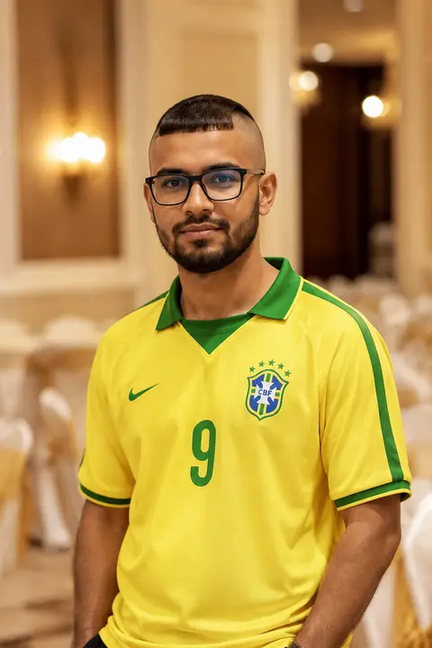 Create image Ultra-realistic DSLR portrait of a young South Asian man standing i - AI生成图片 2