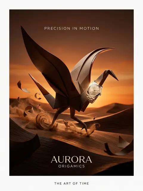 Ultra-premium vertical advertising poster for a fictional luxury timepiece campa - AI生成图片 2