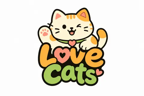 一个圆润、极具记忆点的卡通猫咪吉祥物，采用简洁几何轮廓，表情灵动，带着轻松俏皮的松弛感；造型保留微妙手作痕迹与贴纸质感，统一粗黑描边，内部为平整扁平色块，识别度 - AI生成图片 4