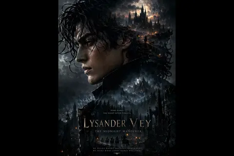 This ultra-cinematic dark fantasy poster is automatically generated using the fa - AI生成图片 3