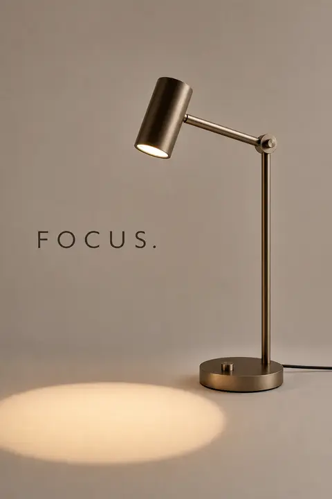 Premium industrial product study.Main Subject: Luxury desk lamp.Creative Directi - AI生成图片 1