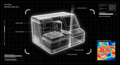 uploaded product transformed into a futuristic laboratory diagnostic scan interf - AI生成图片 3