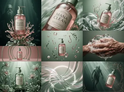 Cuadrícula 3×3, relación 3:4, campaña editorial de lujo con coherencia total ent - AI生成图片 1
