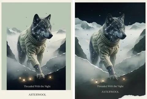 Monumental surrealist photo-collage poster for fictional luxury alpine atelier “ - AI生成图片 4