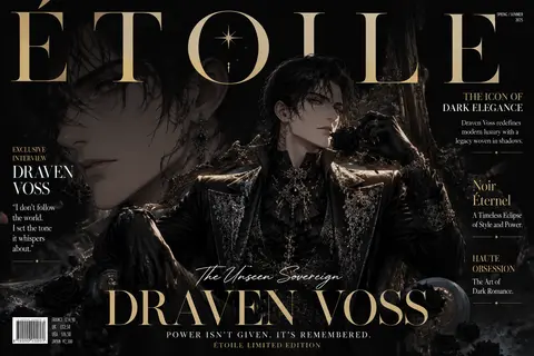 Luxury anime fashion magazine cover inspired by **Étoile** and haute couture edi - AI生成图片 2