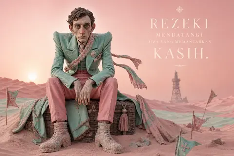 Luxury fashion editorial reimagined as eerie claymation stop-motion: a gaunt lig - AI生成图片 1