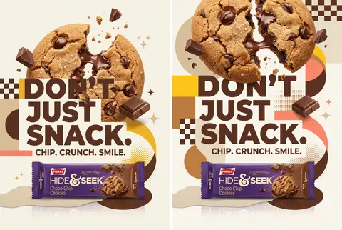 Act as the Global Creative Director for Parle Hide & Seek, thinking like a colla - AI生成图片 1