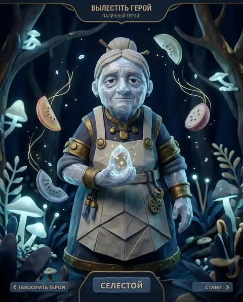 Экран выбора героя MOBA, выполненный на русском языке, в эстетике пластилиновой - AI生成图片 1