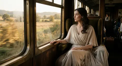 Ultra-realistic cinematic fashion photography of Elara Voss, an elegant fictiona - AI生成图片 4