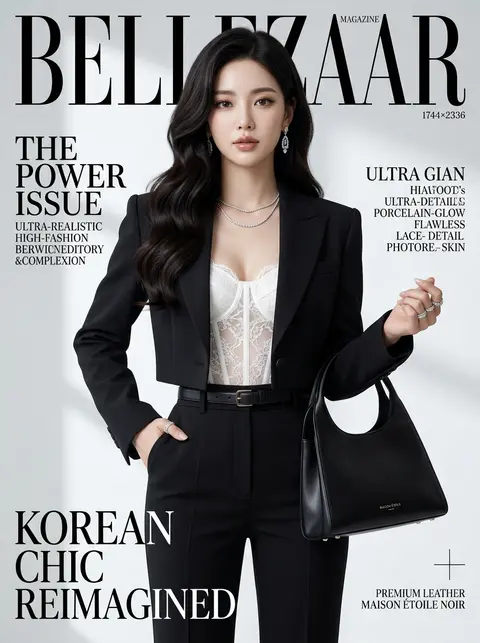 Using the provided reference image, create an ultra-realistic luxury fashion mag - AI生成图片 3