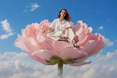Photorealistic high-fashion editorial image, vertical 4:5. Elara Voss, a young c - AI生成图片 1