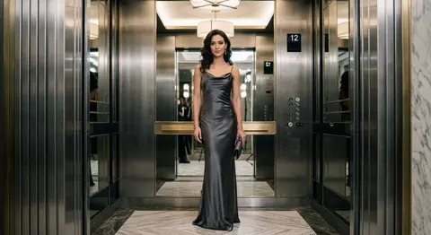 Contemporary cinematic fashion portrait of Seraphine Vale standing inside an opu - AI生成图片 2