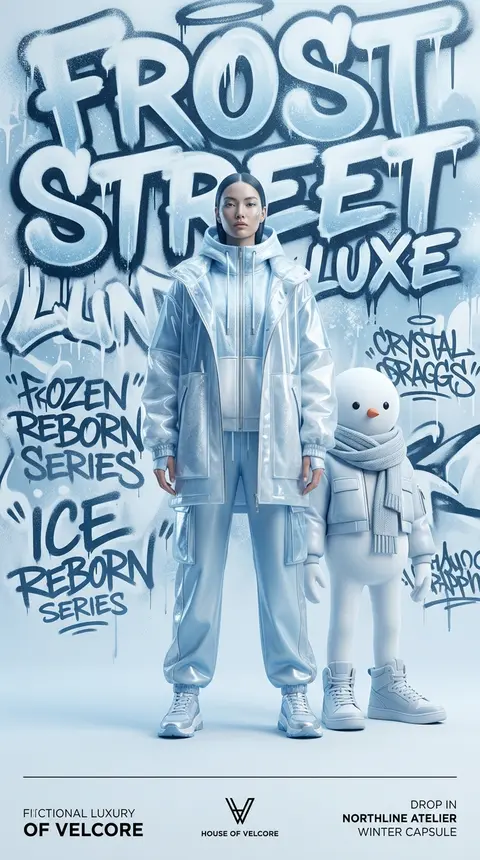 URBAN GRAFFITI FASHION CAMPAIGN — EIRA & NOLL EDITION Premium streetwear fashio - AI生成图片 3