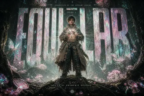 A teenage clockwork prodigy stands front-facing on a root-covered rise in a vast - AI生成图片 1