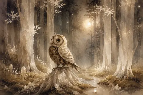 A melancholic, nostalgic watercolor storybook illustration in vertical compositi - AI生成图片 3