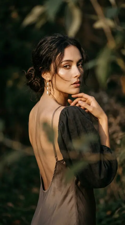 Create a moody, ethereal cinematic portrait of Seraphine Vale in a dramatic over - AI生成图片 2