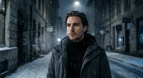Ultra realistic cinematic portrait of a young man with sharp masculine features - AI生成图片 2