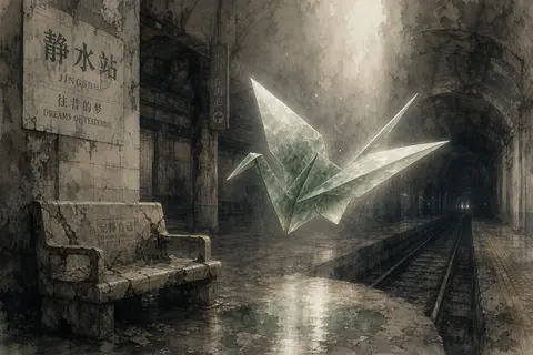 A dreamlike collectible 9:16 editorial poster in watercolor storybook style: an - AI生成图片 2