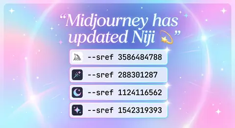 A vibrant promo-style social post announcing an updated anime illustration model - AI生成图片 3
