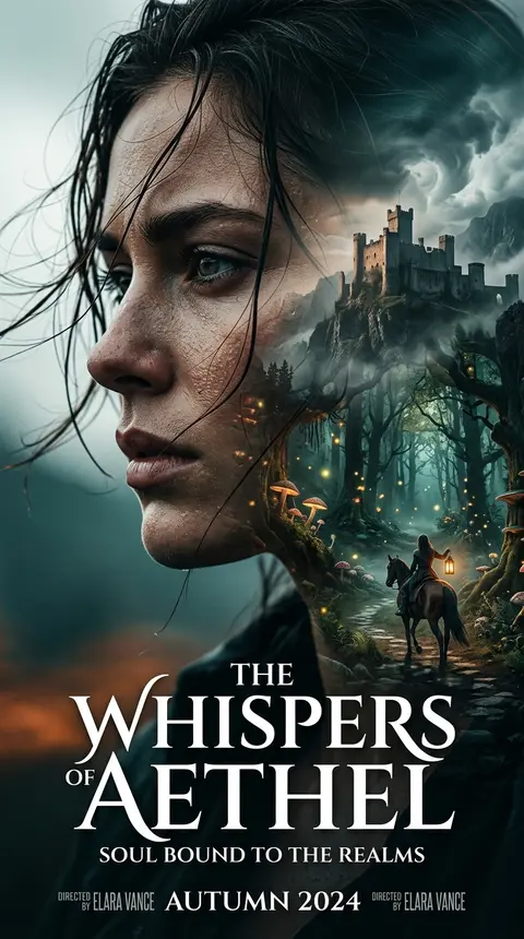 This ultra-cinematic dark fantasy poster uses the uploaded reference photo’s fac - AI生成图片 1