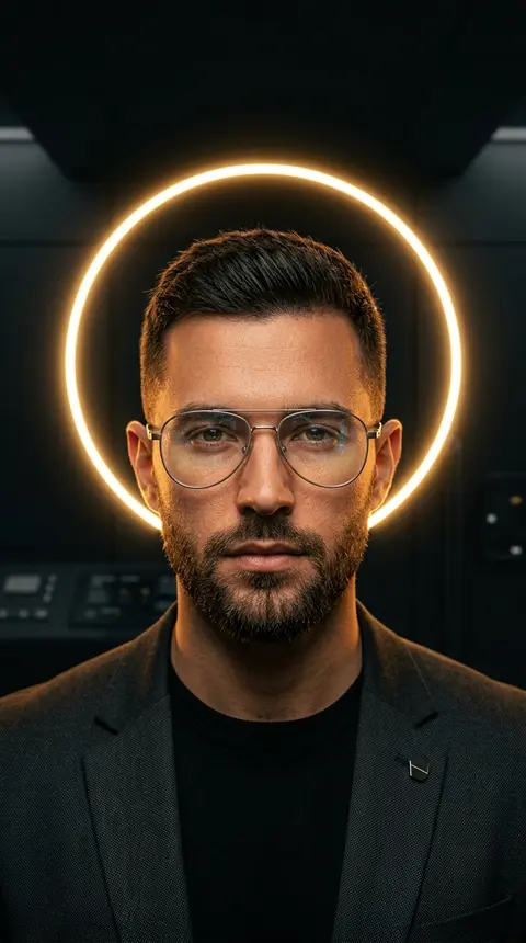 Cinematic portrait of Lucian Vale, a striking young futurist with neatly sculpte - AI生成图片 4
