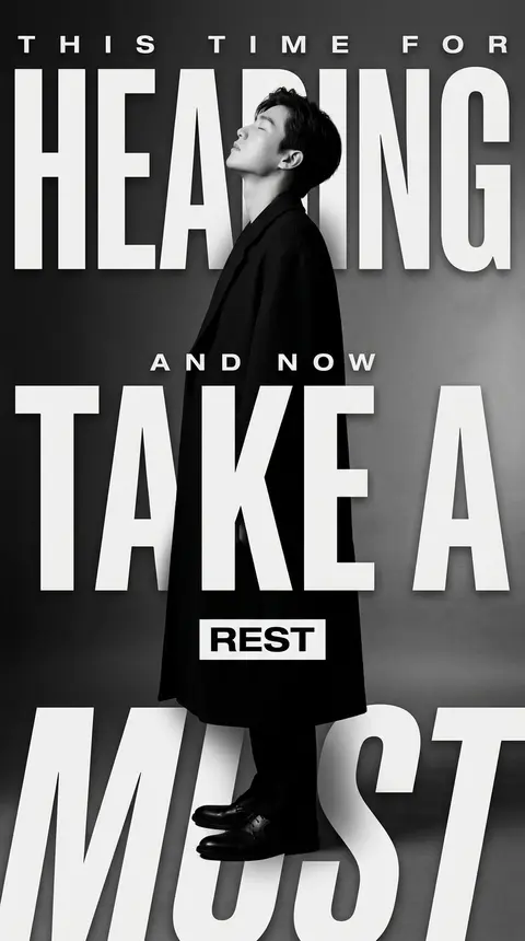 Avant-garde monochrome editorial poster in stark black-and-white, medium-format - AI生成图片 2