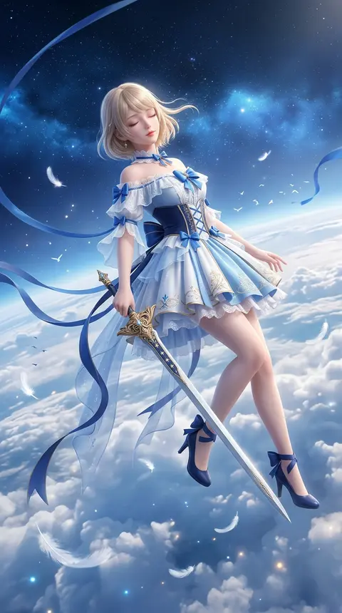 9:16 vertical, high-precision 3D CG oriental fantasy female character poster, 3D - AI生成图片 1