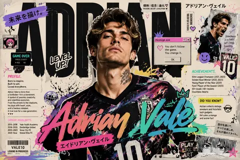 Create an ultra-premium modern Japanese street-art editorial poster featuring ** - AI生成图片 2