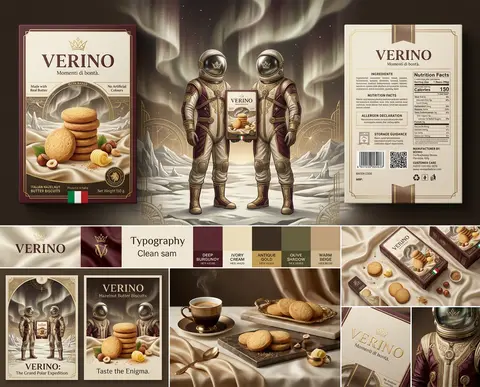 Ultra-premium brand identity and packaging presentation for a fictional heritage - AI生成图片 1