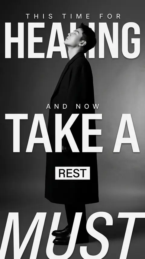 Avant-garde monochrome editorial poster in stark black-and-white, medium-format - AI生成图片 1