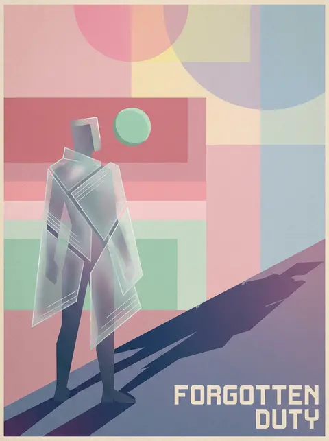 A weathered lighthouse keeper stands alone in a vast desert at dawn, rendered as - AI生成图片 3