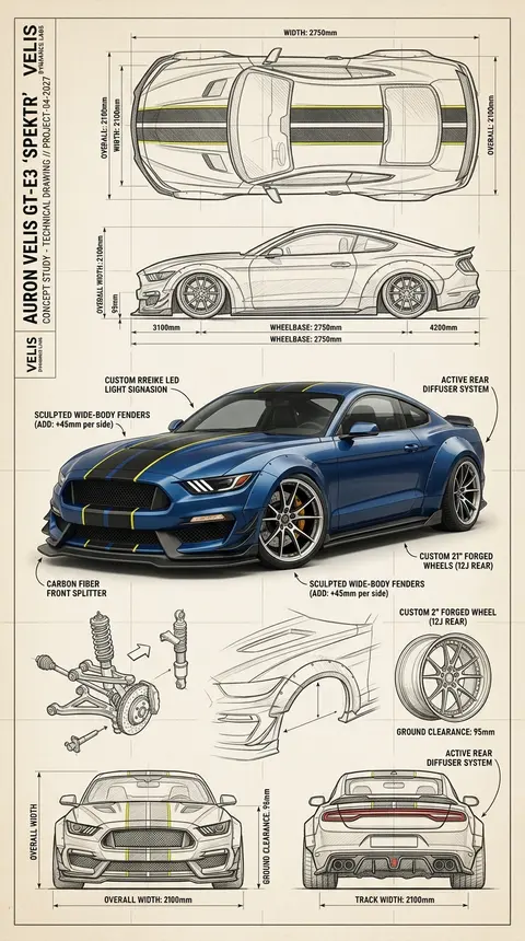 Highly detailed technical blueprint sketch fused with a photorealistic 3D render - AI生成图片 1
