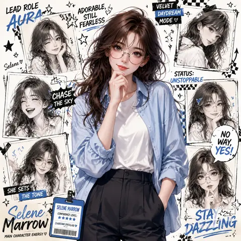 Ultra-realistic IMAX-scale streaming-series cinematic anime-sketch collage poste - AI生成图片 1