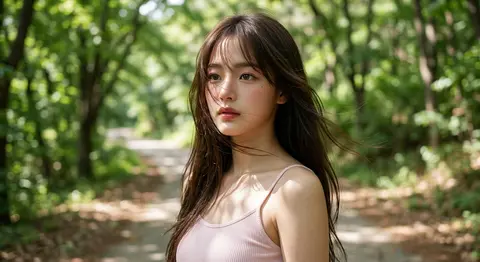 Ultra-realistic cinematic beauty portrait of Minji Haneul, an original fictional - AI生成图片 2