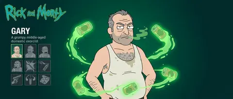 Текст на русском языке Create generated MOBA hero screen in Adult Swim "Rick and - AI生成图片 3