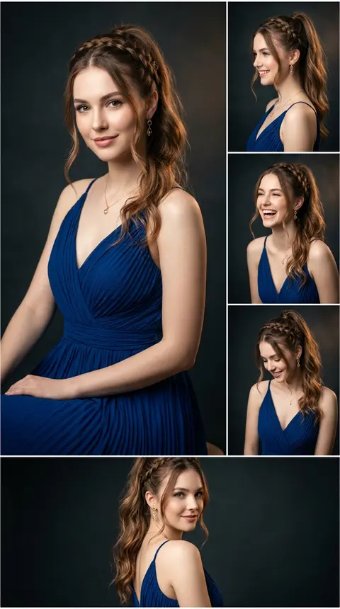 Ultra-realistic IMAX-level Netflix-style cinematic elegant collage portrait, 9:1 - AI生成图片 4
