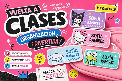 Crear un póster promocional de 3: 2 cuadrado de moda para etiquetas escolares ut - AI生成图片 2