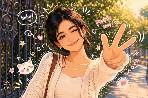 Transform the uploaded photo into a cute cartoon-style illustration while strict - AI生成图片 2