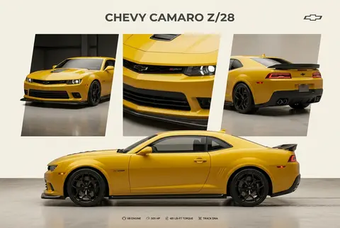 Create an ultra-premium vertical editorial poster centered entirely on a Chevy C - AI生成图片 1